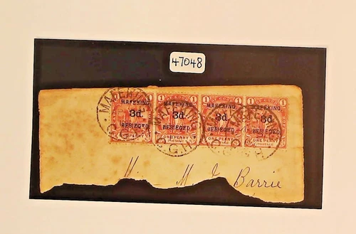 Mafeking  Part COVER 1900 4 x 3d on 1d Cape of Good Hope S G 3