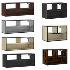 TV-Schrank Lowboard Möbel Fernsehschrank Fernsehtisch Holzwerkstoff und Metall