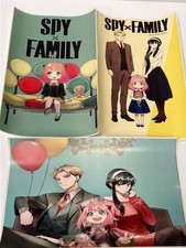 Lot of 3 Spy Family Manga 17" x 11" Wall Art Posters - Used