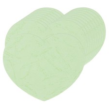 100 PCS Light Green Paper Heart Cutouts Cards 4x3.2 Inch Valentines Decor