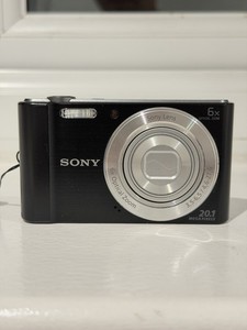 Sony Cyber-shot DSC-W810 20.1MP CCD Digital Camera 6x Zoom Excellent Black