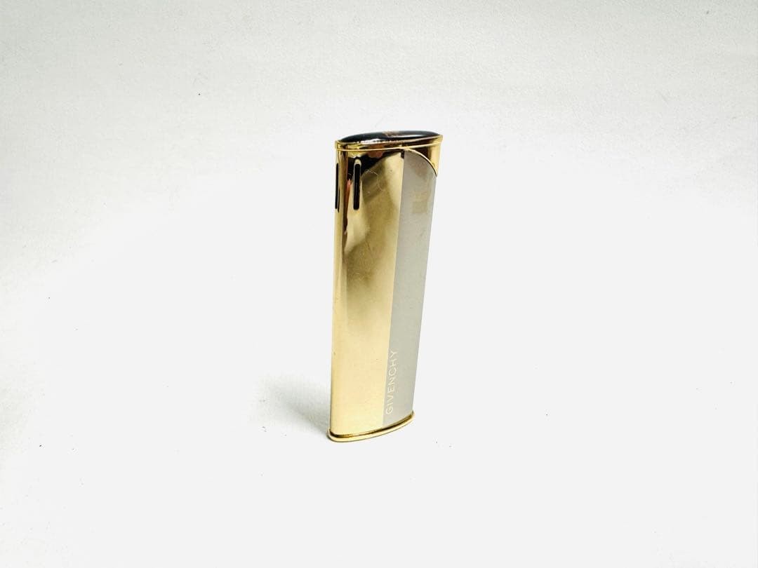 Givenchy Gold Silver Lighter Body Slim Metal Collectible Used thumbnail 3