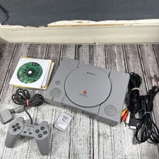 Sony PlayStation 1 PS1 Original Console Controller Bundle SCPH-7001 *TESTED*
