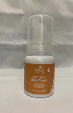 Earth Mama Organic Baby Wash Sweet Orange 1.67 fl oz TRAVEL SIZE