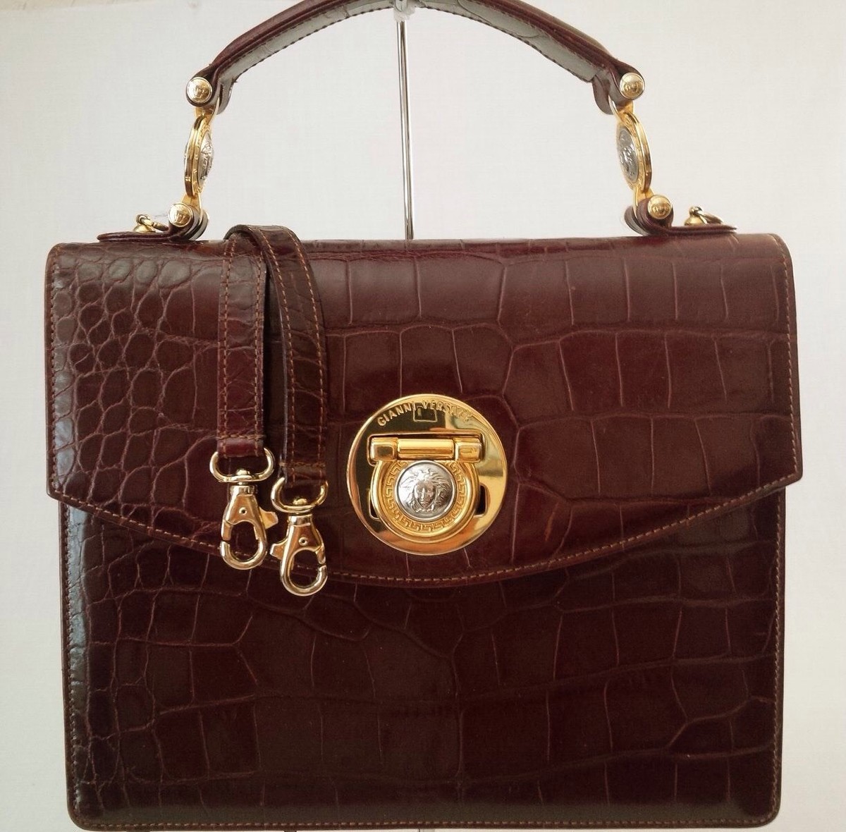 GIANNI VERSACE Italy 革 ベルト メデューサ vintage Rare Vintage Gianni Versace Medusa Wide Belt – 80s/90s