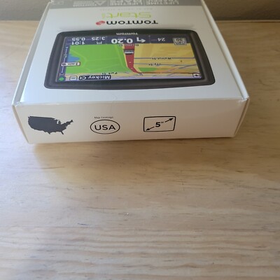 Tom Tom Start 5'' Screen  Gps Without Mount. Tested And Works Well.