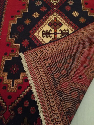 HANDMADE RUG 100% WOOL STUNNING - FREE DELIVERY - Picture 10 of 12