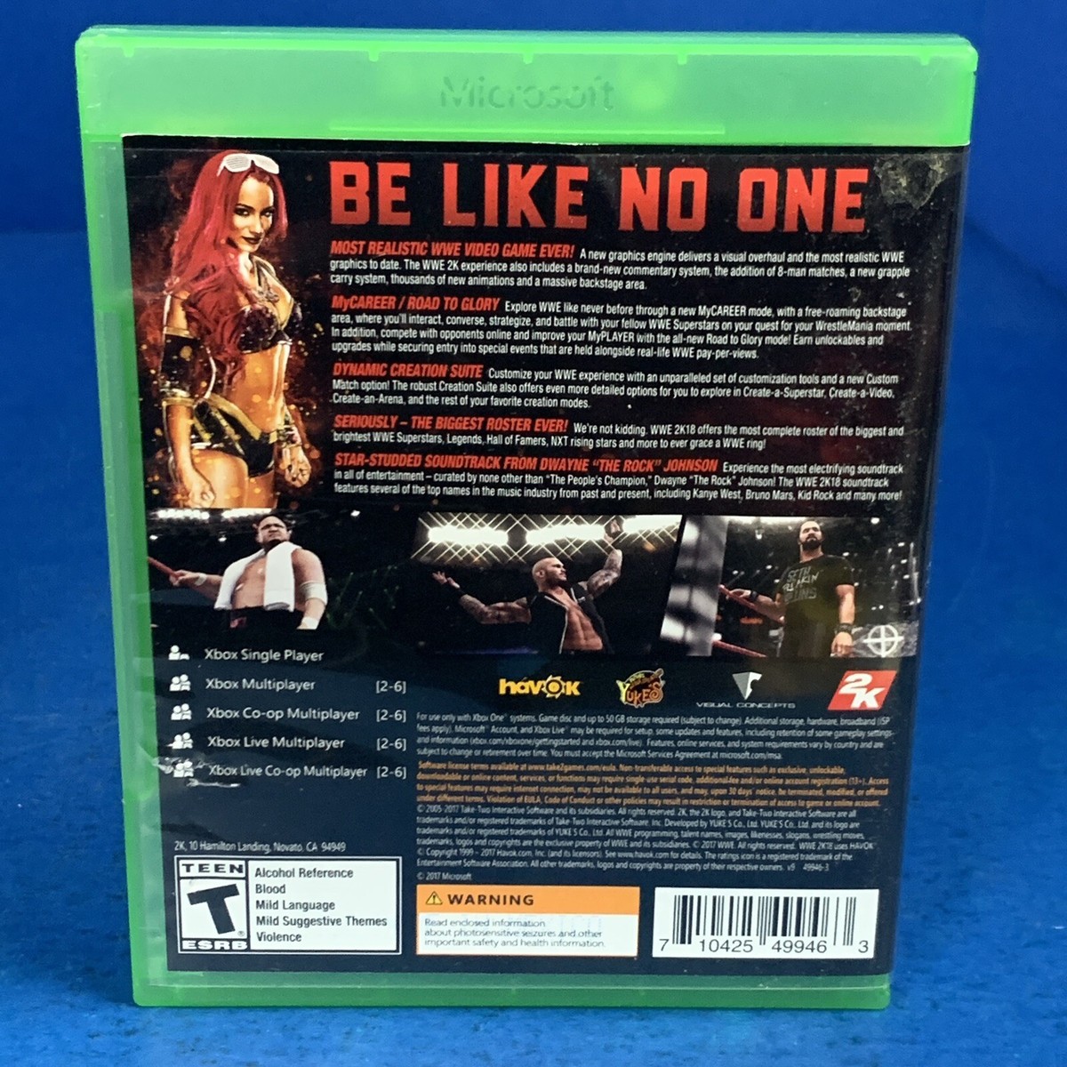 WWE 2K18 (Microsoft Xbox One) Complete - Video Game 710425499463| eBay