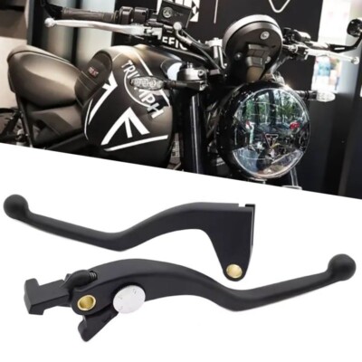 for Trident 660 2021-2025 Short Black Adjustable Clutch & Brake Levers