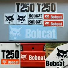 Bobcat T250 (SET OF 7) Skid Steer Replacement Aftermarket Vinyl Decal Sticker