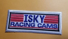 ISKY RACING CAMS Embroidered Patch worldwide approx 1.5x3.75"