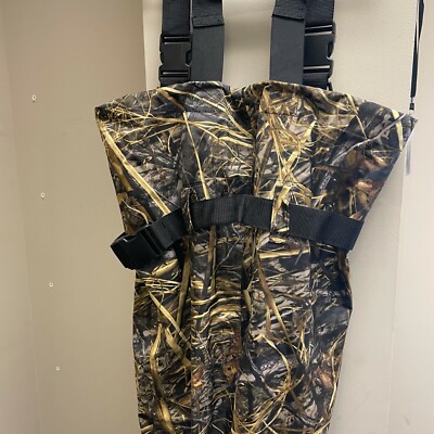 Fishingsir Unisex Adult Black Green Waterproof Fishing Bootfoot Chest Wader Sz 5