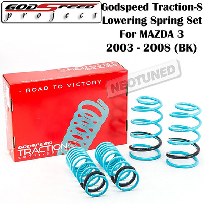 GODSPEED TRACTION-S LOWERING COIL SPRINGS SUSPENSION FOR MAZDA 3 2003-2008 BK