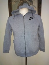 WOMEN NIKE Fitness Training Zip Hoodie 803601-091 Gray size small