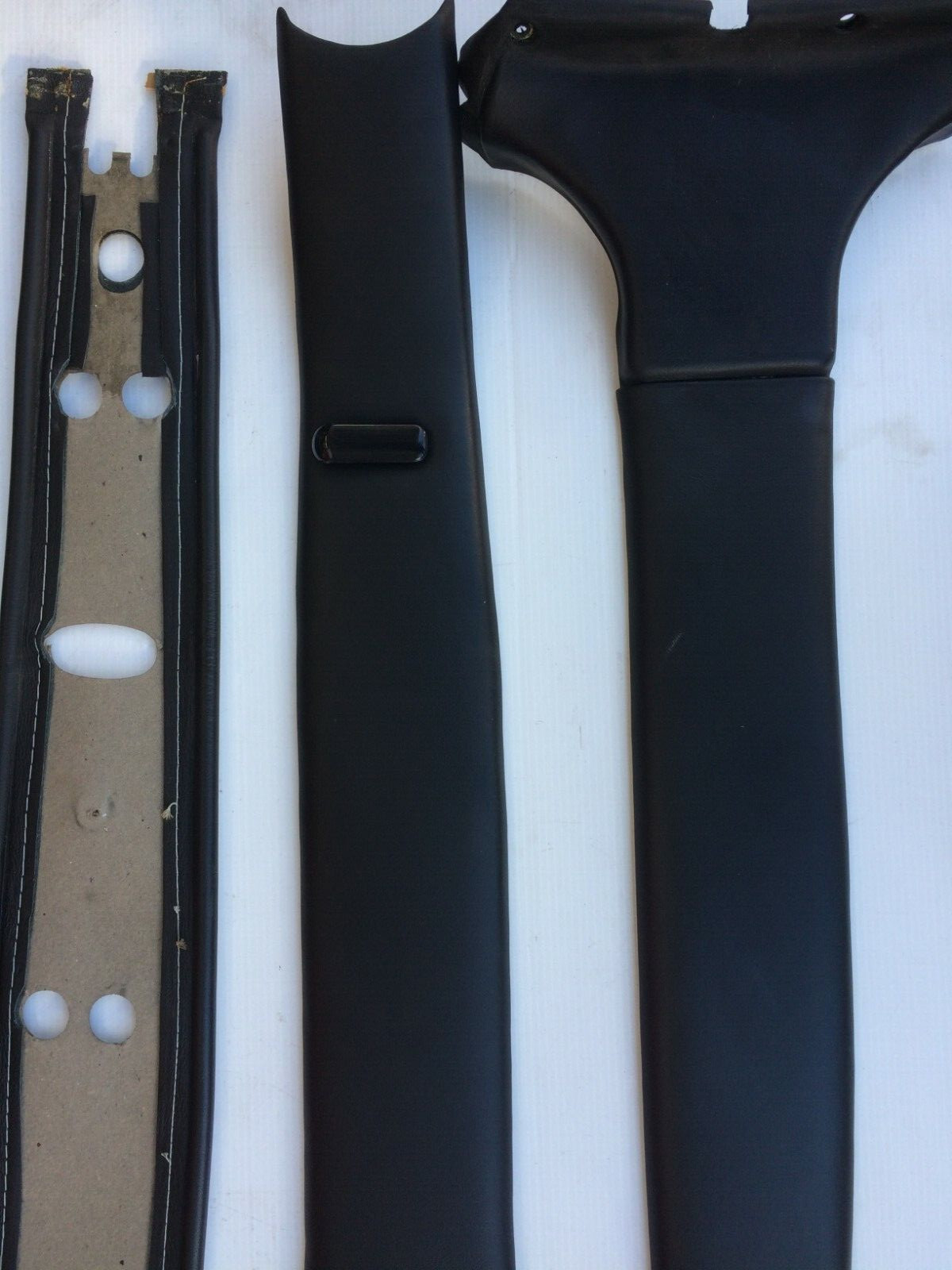 ROLLS ROYCE SILVER SPUR BENTLEY TURBO R L seat belt B pillar LEATHER BLACK UB820