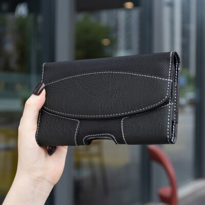 For Samsung Phone Belt Clip Case Horizontal Leather Cell Pouch Holster Holder