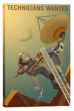 Epic Graffiti "Mars Explorer Series: Technicians Wanted" Giclee Canvas Wall Art