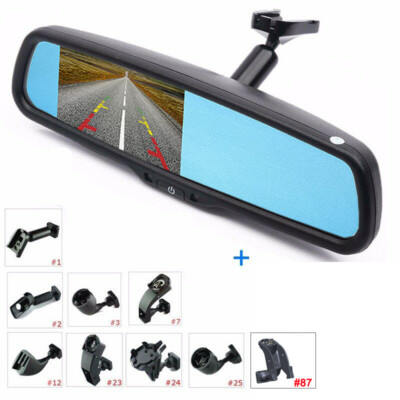 Car Interior Rear View Mirror 4.3'' LCD Monitor for Backup Camera OEM Replacement