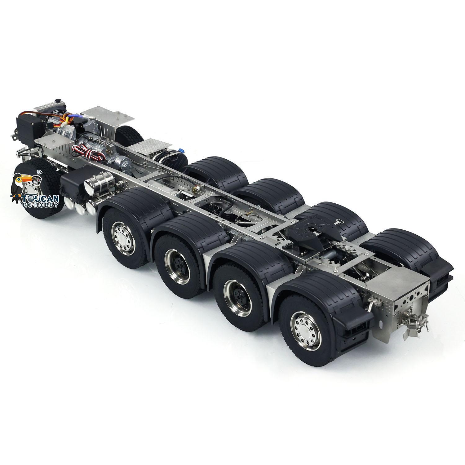 Remote Control Chassis 1/14 10x10 5-Axle Metal Chassis of RC Tractor Truck R730 R620 Remote ...