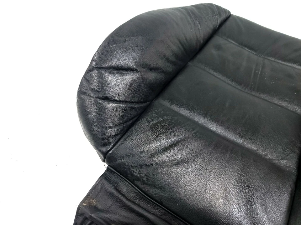 ⭐ 92-99 Bmw E36 Serie 3 Asiento Superior Delantero Respaldo Cubierta Cuero Borde Negro OEM Foto 3 de 4