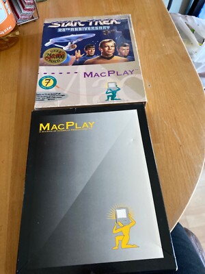 STAR TREK 25TH ANNIVERSARY MAC COMPLETE MacPlay 93 3D space flight USS Enterpris