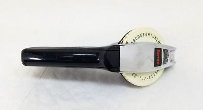 Vintage Rotex Professional Label Maker Heavy Duty Black Chrome 3/8