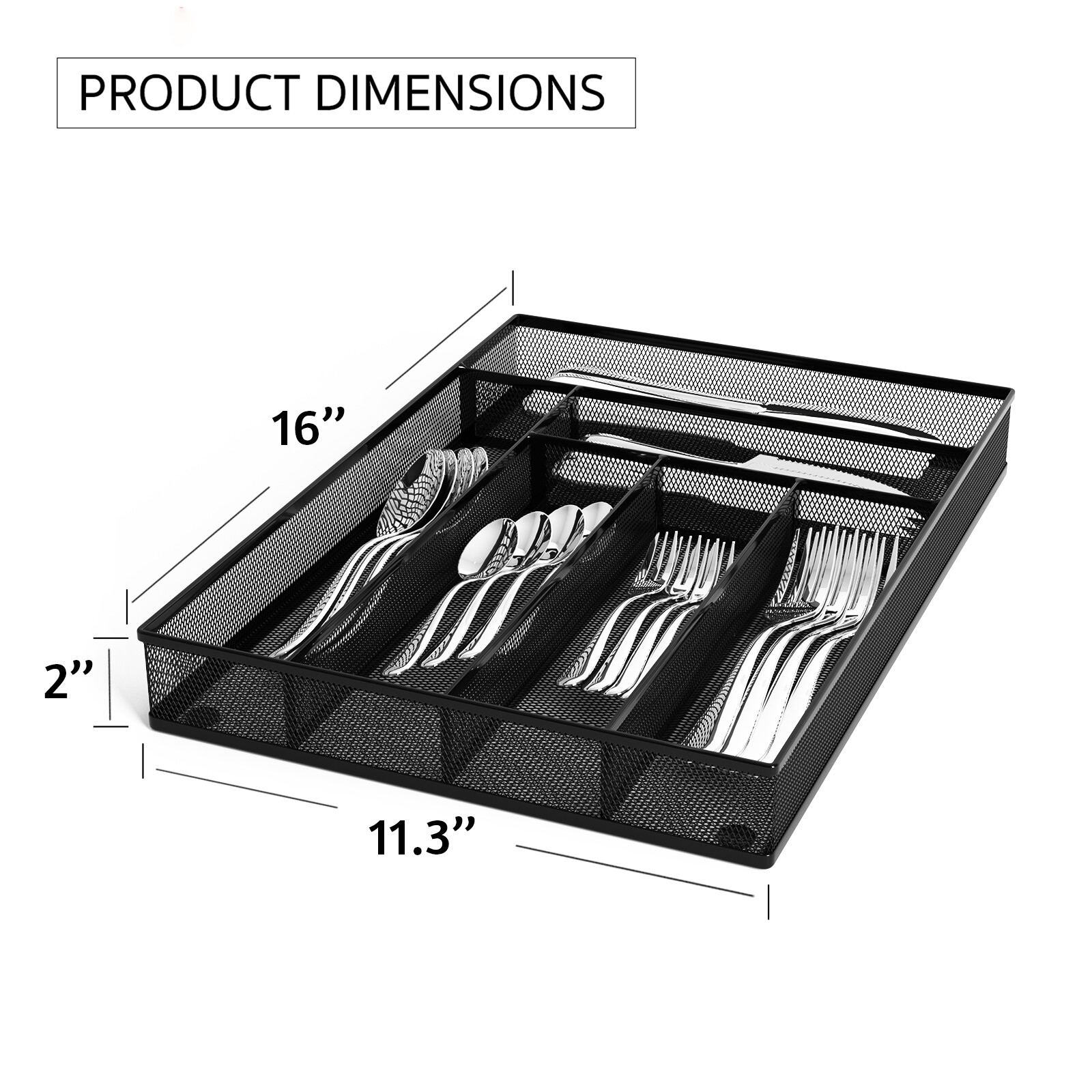 Drawer Organizer Utensil Storage Divider for Kitchen