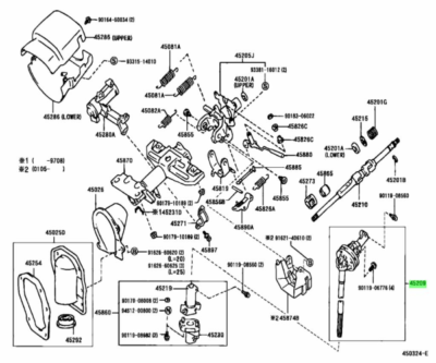 専用1 Toyota Hilux Surf Yoke Steering Sliding | 4529035040 | Genuine JDM