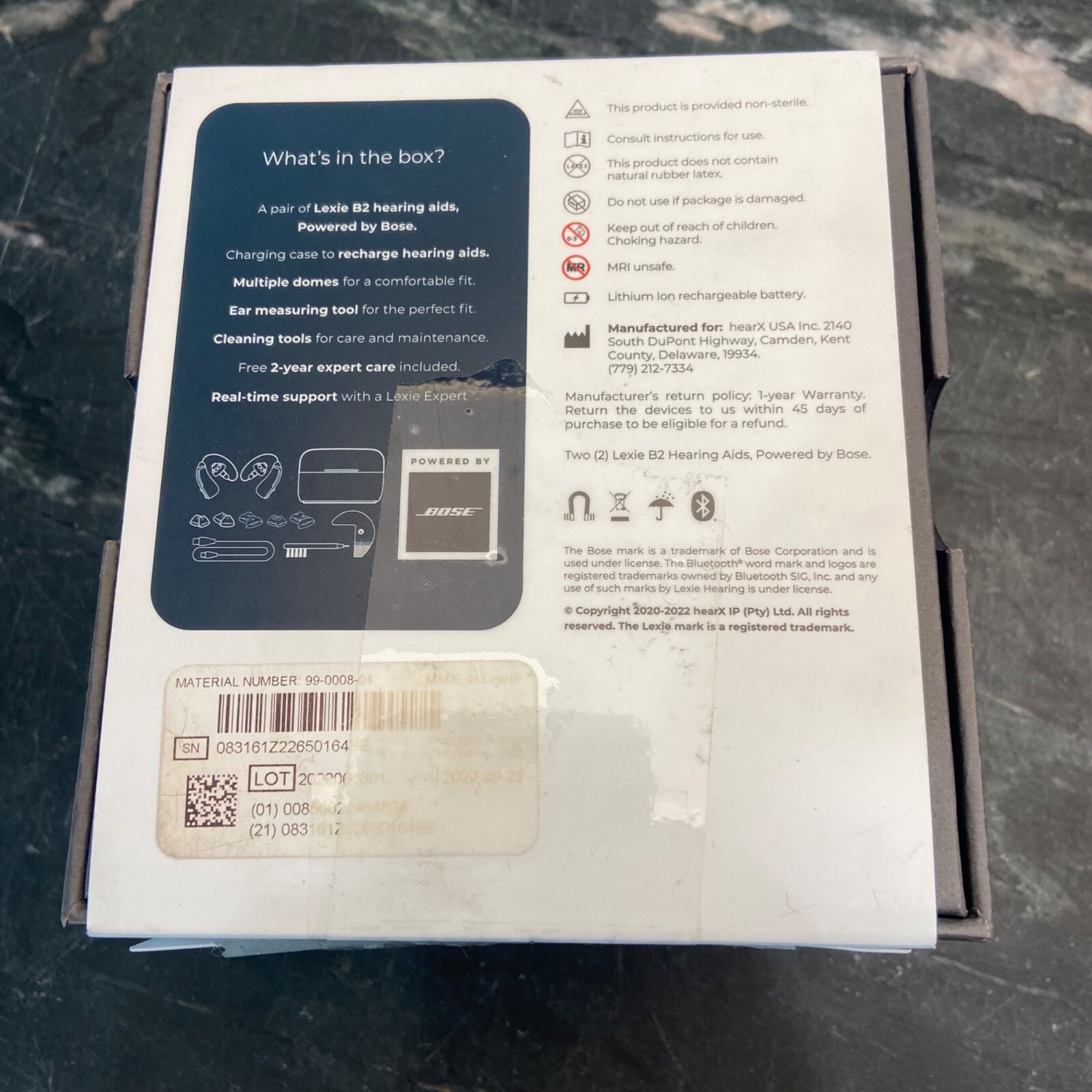 Lexie B2 Rechargeable Hearing Aids Powered By Bose Open Box eBay