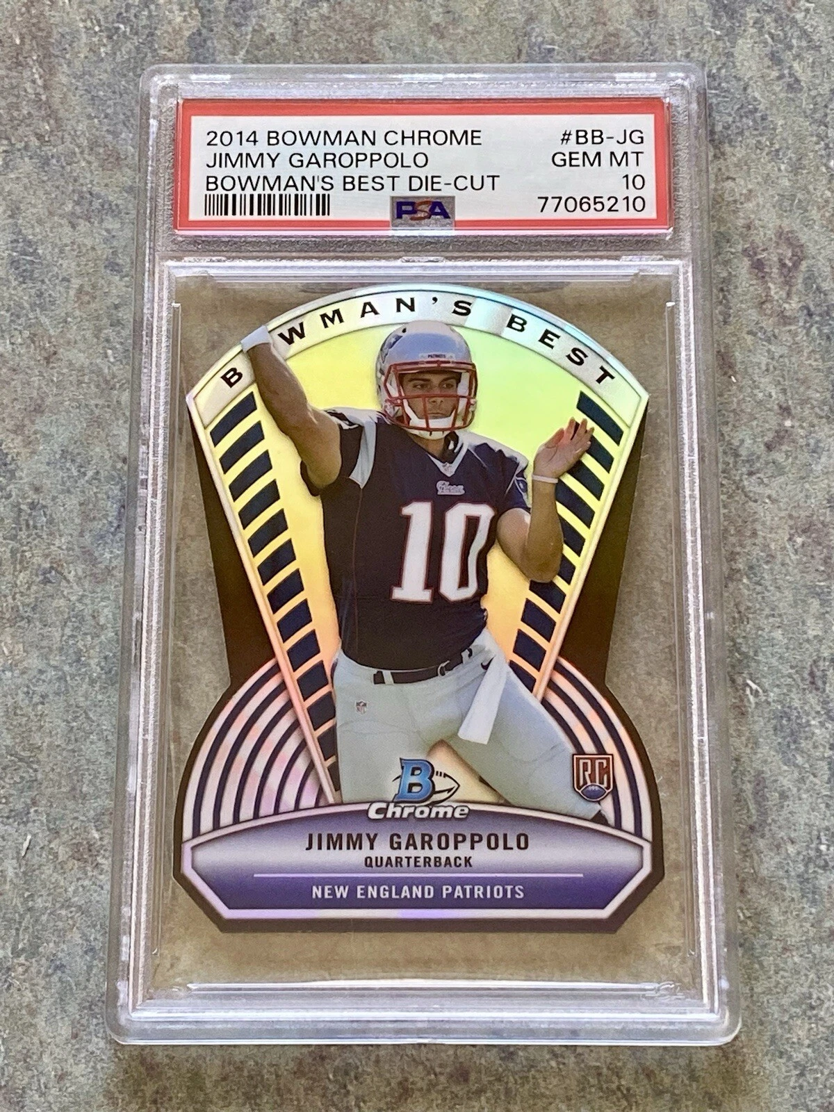 Jimmy Garoppolo Bowman Chrome Bowman's Best Die-Cut #BBJG Base