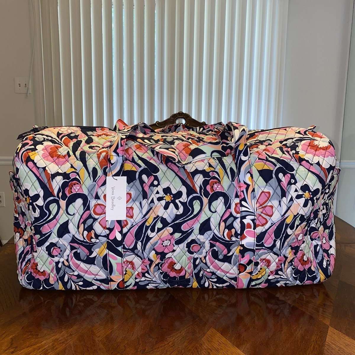 NWT Vera Bradley XL Traveler Duffel In Mod Paisley