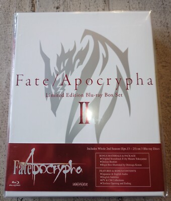 Fate/Apocrypha Volume 2 Blu-ray, Aniplex of America Rare Sealed OOP | eBay