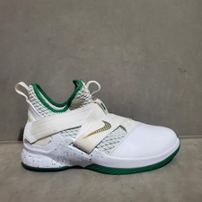 Nike Lebron White Green Gold Soldier 