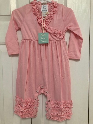 NEW Lemon Loves Layette One-Piece Sz 12-18 Months Choose Beige or Pink NWT - Picture 3 of 7