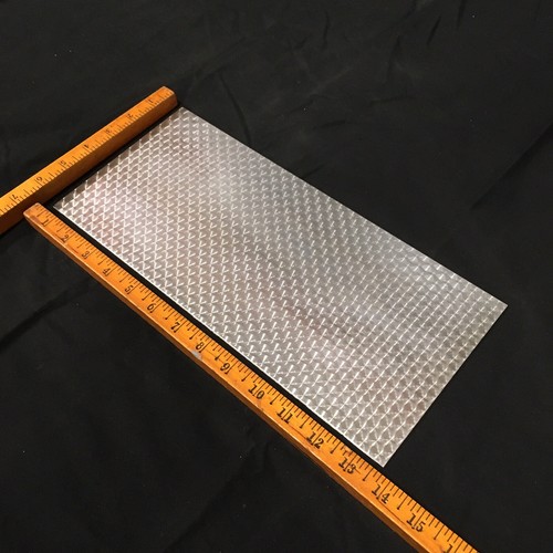 6" x 12" Engine Turned Aluminum Sheet Metal Panel Swirled Dash Guage