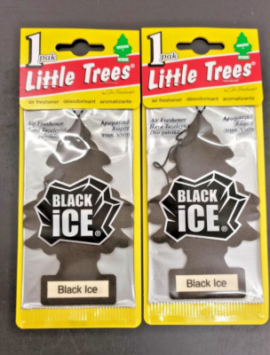 Little Trees Air Freshener - Black Ice Fragrance - 2 Pieces