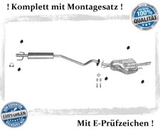 Auspuffanlage für Opel Astra G Stufenheck 1.4 1.6 55/66KW Auspuff Montagesatz