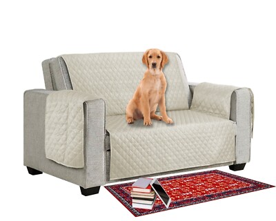 1/2/3 Sitz Wende Gesteppt Sofa Couch Schonbezug Schutz Überwurf Haustier Schutz