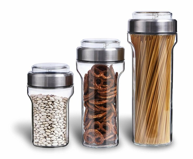 glass dog food storage