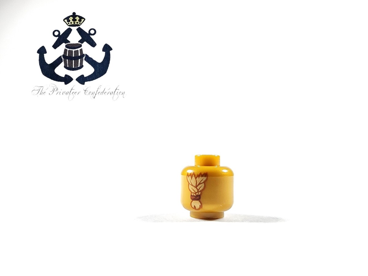 LEGO NINJAGO Minifigure Head Sensei Wu 10th Anniversary Golden