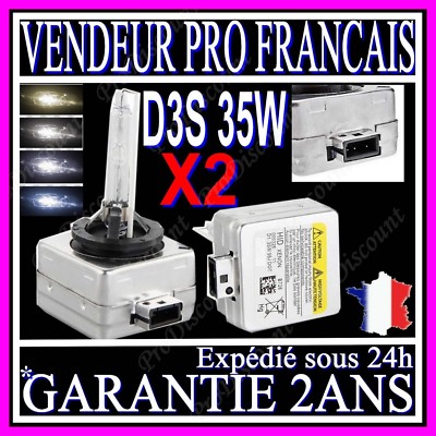 Ampoule D3S Xénon 35W 6000K - Kit HID De Rechange Pour Phare, Neuf, Couleur Bleutée !