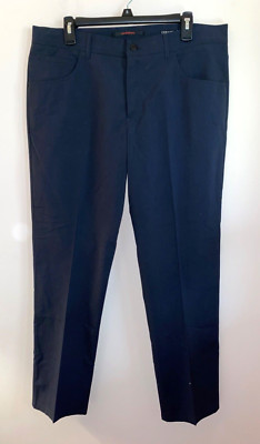 ALBERTO Stone Ceramica Navy blue Modern fit pants size 35 $215 EUC