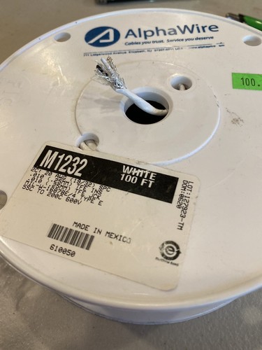 AlphaWire M1232 20AWG Silver Plated Copper PTFE 100FT MIL-W-16878E/4 Type E - Picture 7 of 12