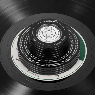 DOUK AUDIO Aluminum Record Weight Disc Stabilizer Level for Vinyl LP Turntable Player Black