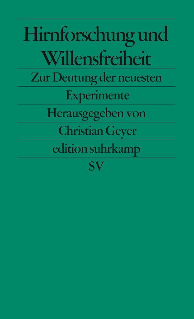 Thumbnail - Hirnforschung Und Willensfreiheit | 2004 | Deutsch