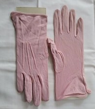 Size 7 MCM Vtg Gloves 9" Better Maid Rayon USA Made Pink (G26)RL#1