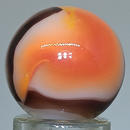 画材 Red Marble Genuine Vintage Vitro All-Red Marble .64 Inch Near-Mint Condition