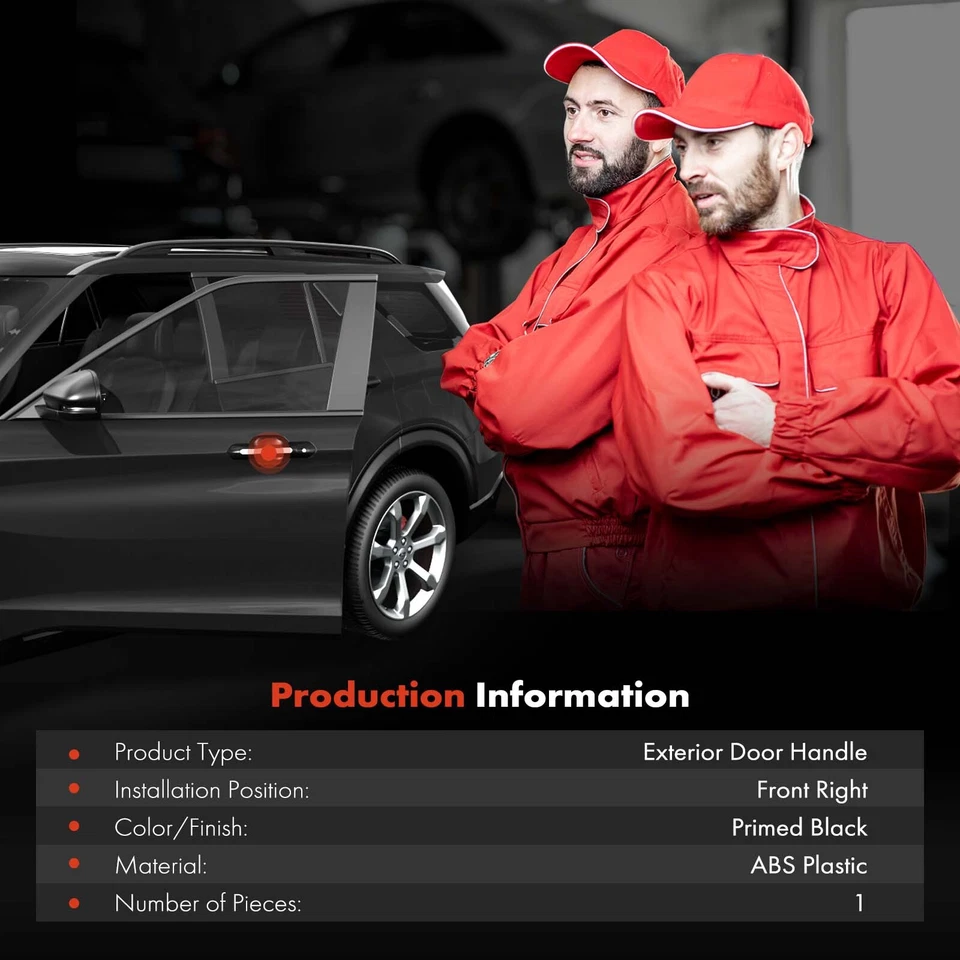 Manija de puerta exterior imprimada para pasajero delantero derecho para Jeep Renegade BU 2015-2025 Foto 2 de 4