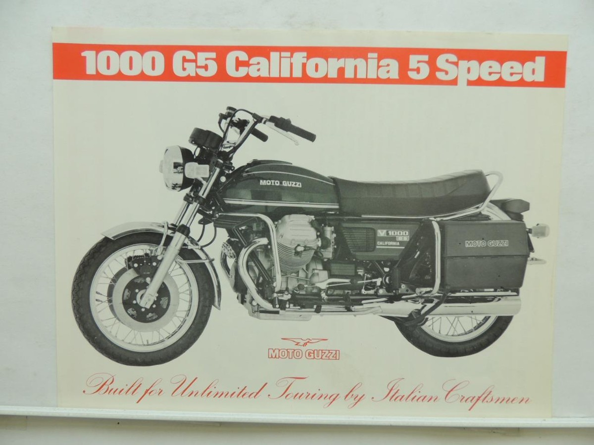 Moto Guzzi 1000 G5 California 5 Speed Motorcycle Brochure