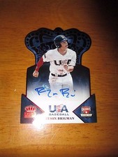 BRYSON BRIGMAN 2015 Panini USA Baseball Crown Royale RED Autograph #5/50 AUTO
